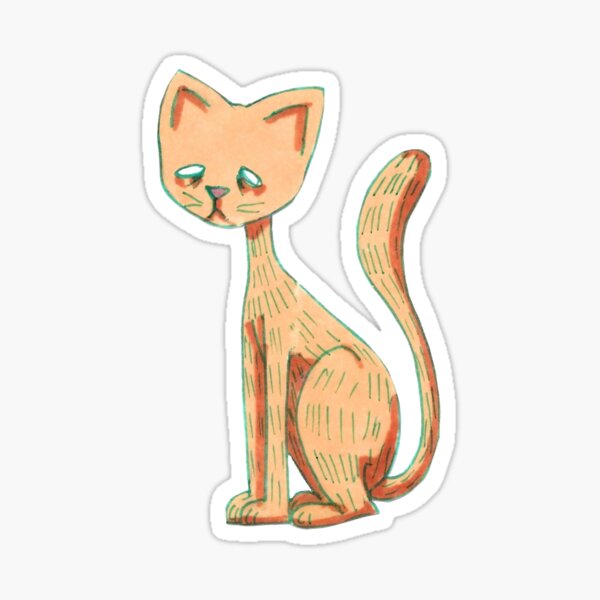 Orange Cat Sticker
