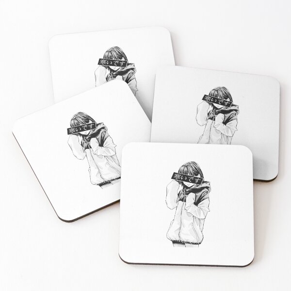 Item preview, COLD BLACK AND WHITE- SAD JAPANESE ANIME AESTHETIC designed and sold by PoserBoy.