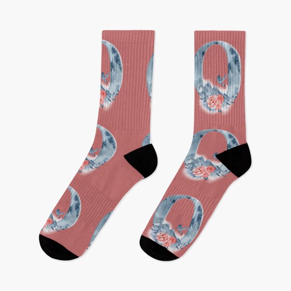 Item preview, Floral Watercolor Monogram - O - Rose Pink designed and sold by MysticMagpie.