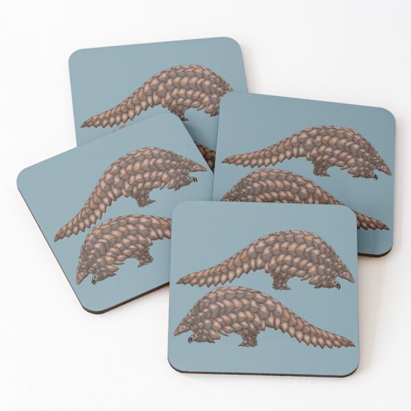 Pangolin Coasters (Set of 4)