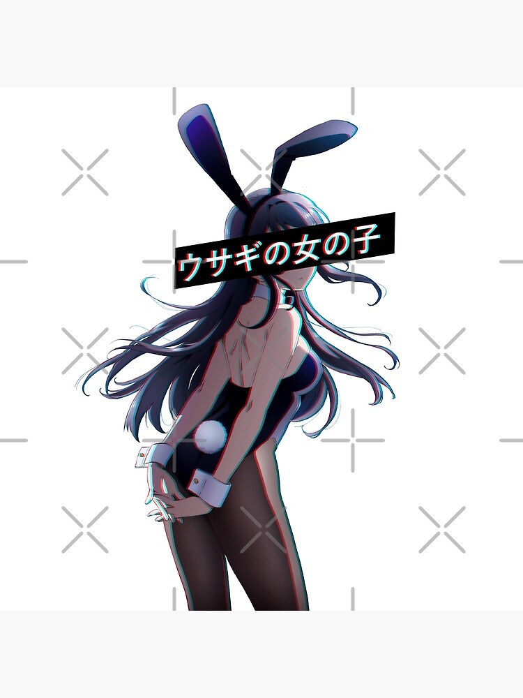 BUNNY GIRL SENPAI SAD JAPANESE ANIME AESTHETIC Leggings by Poser_Boy