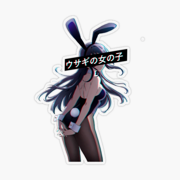 BUNNY GIRL SENPAI SAD JAPANESE ANIME AESTHETIC Leggings by Poser_Boy