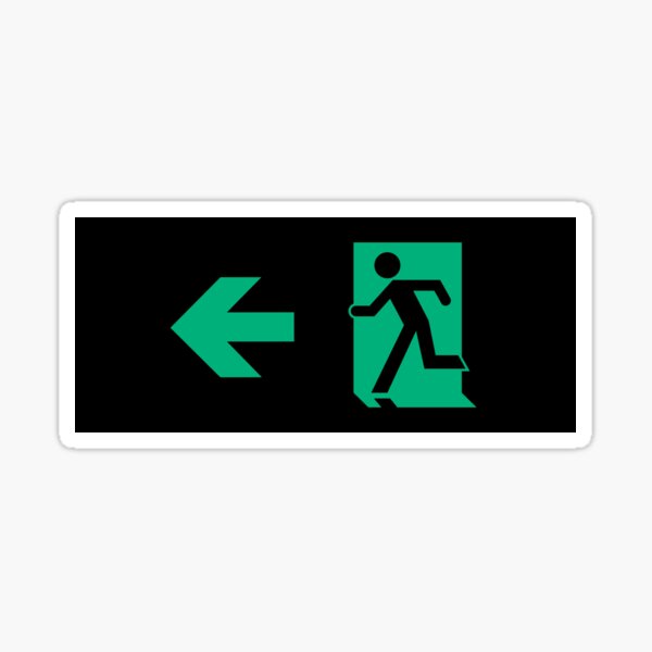 Sticker Pictogram/Egress Left 