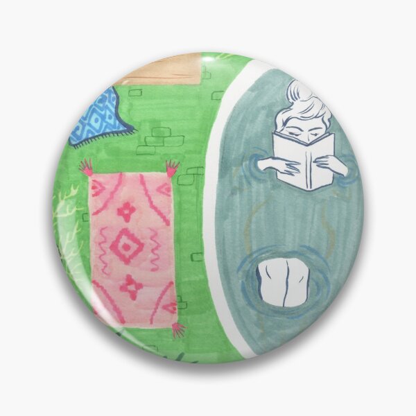 Item preview, Green Tiled Bath designed and sold by Amanda Laurel Atkins.