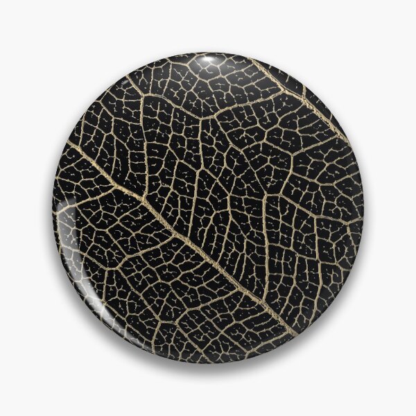 Item preview, Patterns of Nature - Leaf Veins in Gold on Black Canvas No. 4 designed and sold by Serge Averbukh Art Studio.