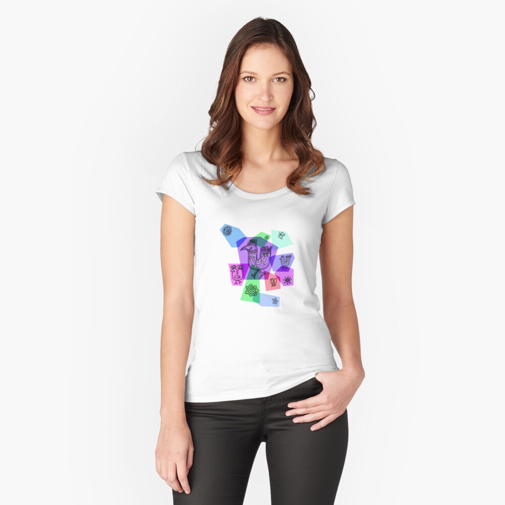 Item preview, Fitted Scoop T-Shirt designed and sold by MunaZuberi.