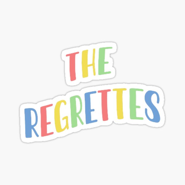 The Regrettes Band Logo Rainbow Sticker