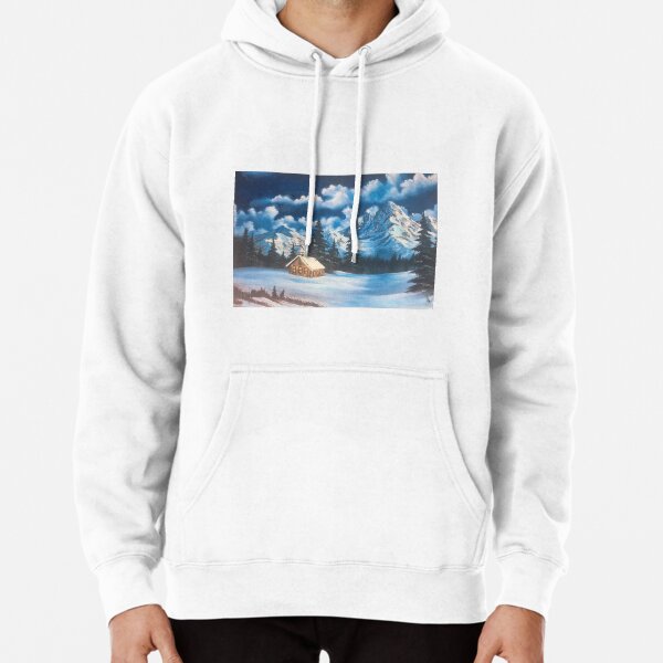 bob ross cat hoodie