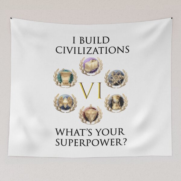 Item preview, I BUILD CIVILIZATIONS, WHAT IS YOUR SUPERPOWER? designed and sold by Image NDesign.