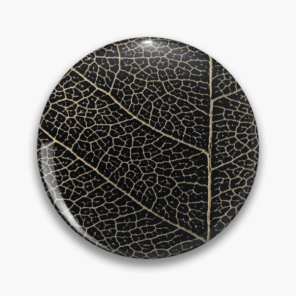 Item preview, Patterns of Nature - Leaf Veins in Gold on Black Canvas No. 2 designed and sold by Serge Averbukh Art Studio.