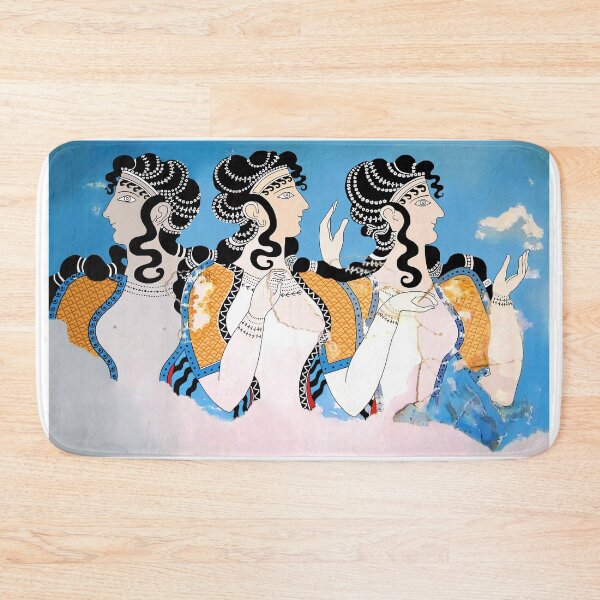 Item preview, Minoan "Ladies in Blue" Fresco Art designed and sold by W. Sheppard Baird.