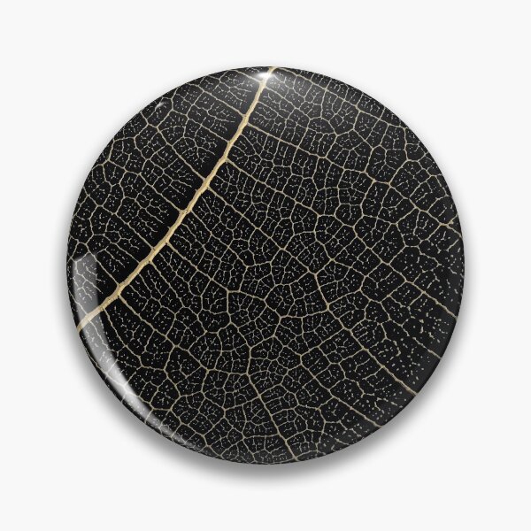 Item preview, Patterns of Nature - Leaf Veins in Gold on Black Canvas No. 1 designed and sold by Serge Averbukh Art Studio.