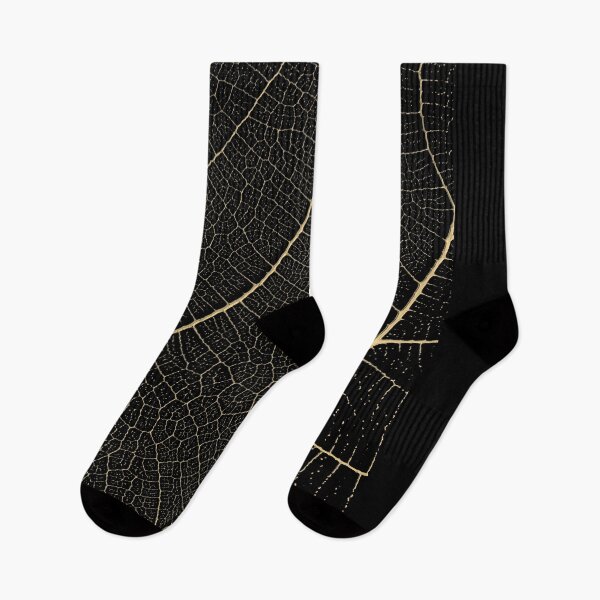 Item preview, Patterns of Nature - Leaf Veins in Gold on Black Canvas No. 1 designed and sold by Serge Averbukh Art Studio.