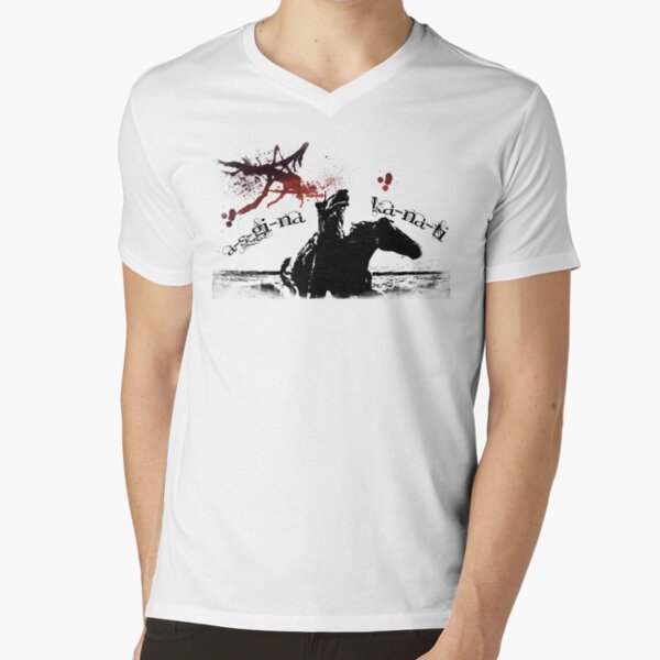 A-s-gi-na Ka-na-ti V-Neck T-Shirt