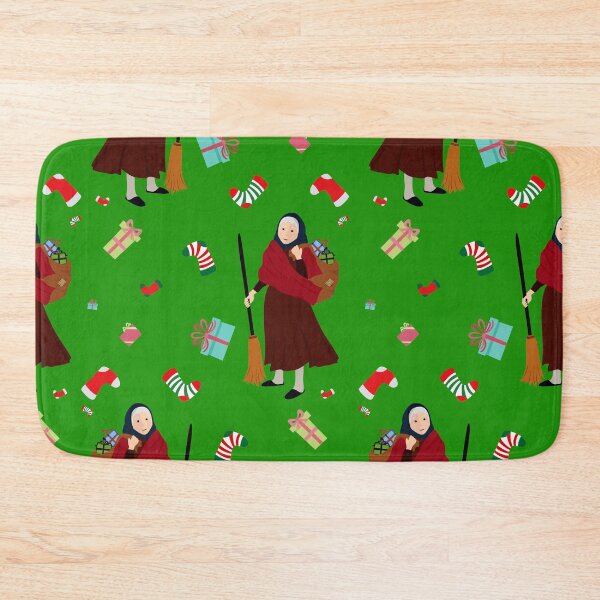 Item preview, green christmas Witch Befana designed and sold by Gossip Rag.