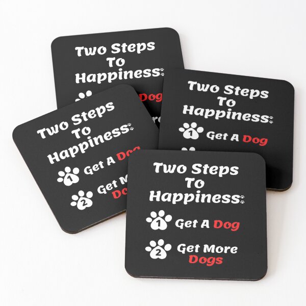 Item preview, Two Steps To Happiness Cute Dog Gift designed and sold by brookes88.