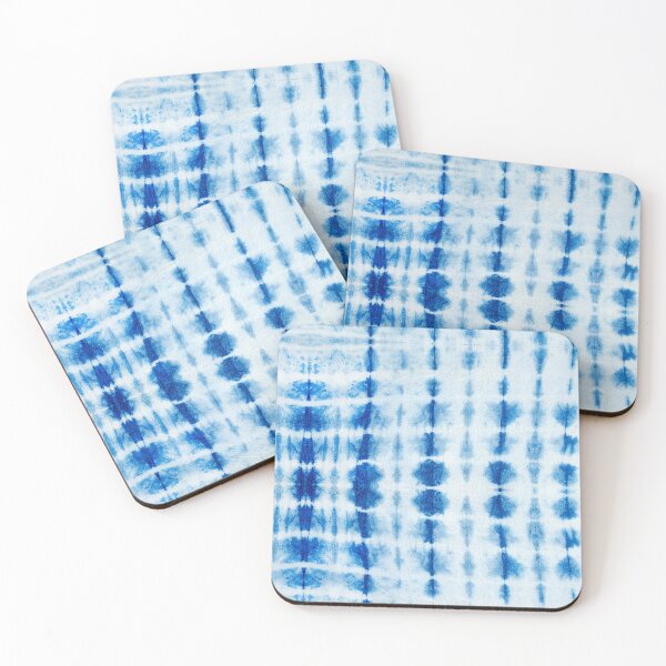 Item preview, Indigo Blue and white tie dye pattern lines designed and sold by creativinchi.