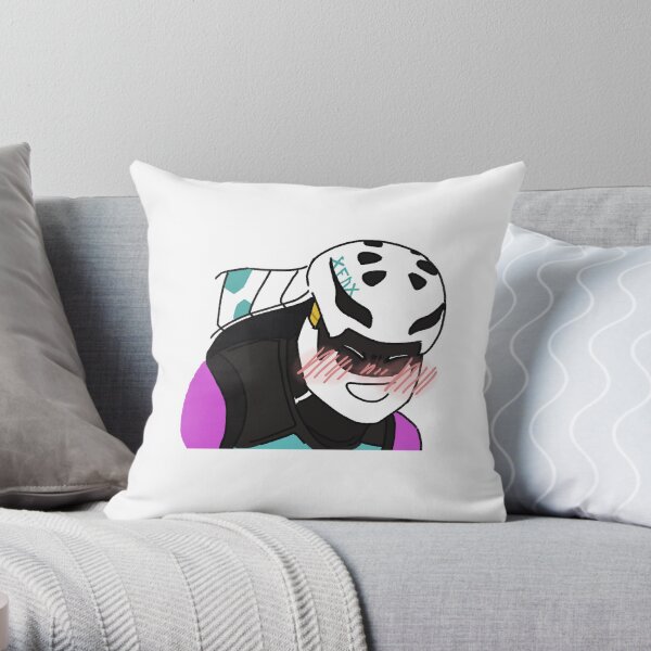 Blushing Kid Cobra Throw Pillow