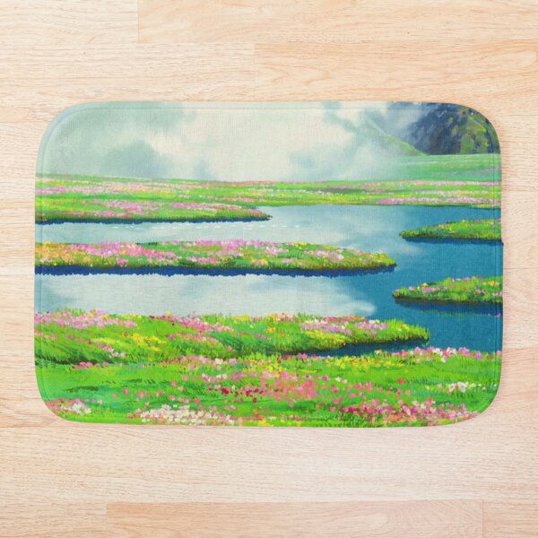 Anime landscape Bath Mat