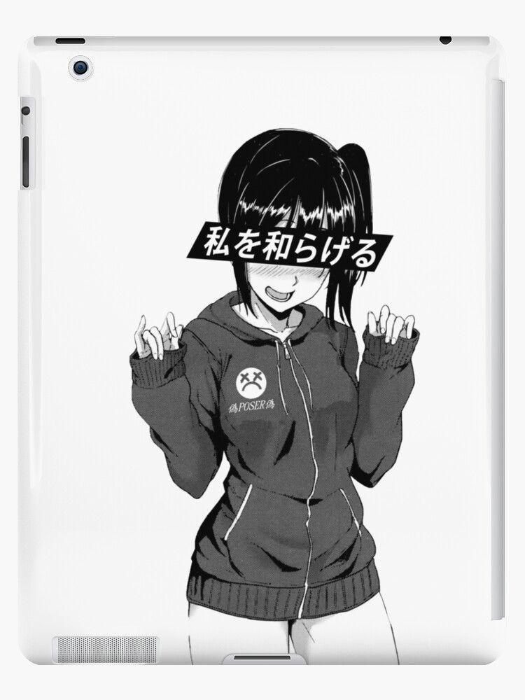 Aesthetic Anime Girl Pfp ,SAD JAPANESE ANIME AESTHETIC | iPad Case & Skin