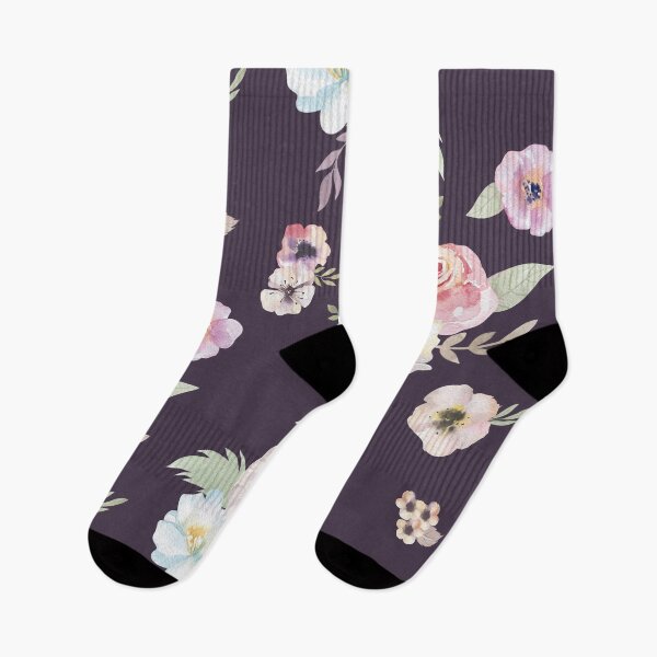 Item preview, Floral I - Eggplant designed and sold by fancyashell.