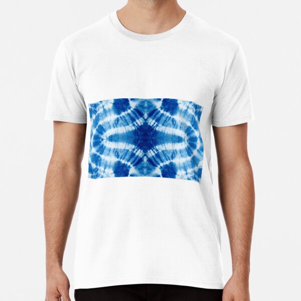 Diamond Rock Blue and White Tie Dye Premium T-Shirt