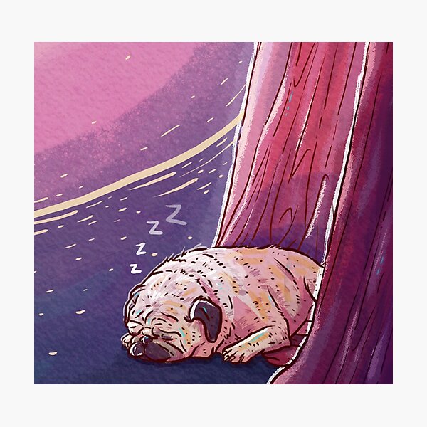 Item preview, Sleepin' Pug designed and sold by TaylorRoseArt.