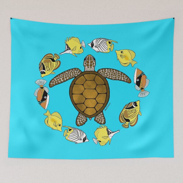 Item preview, Sea Turtle and Fish designed and sold by sharkbait83.