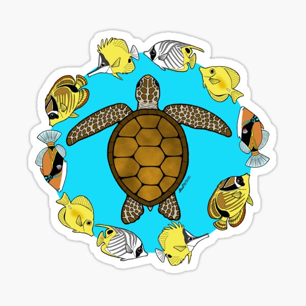 Plumeria Honu Sea Turtle Family Ohana Decal Hawaii Labtop Car Sticker 4 Sizes 