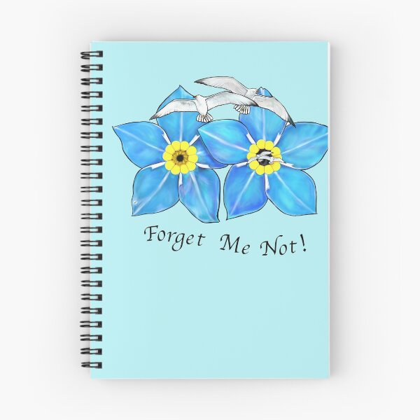 Item preview, "Forget Me Not!" - Forget Me Nots & Seagulls 2 designed and sold by Elizabeth Ferber-Wolter.