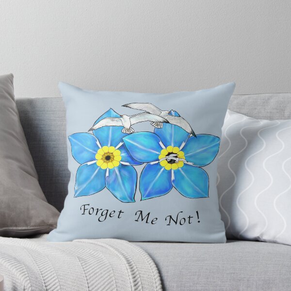 Item preview, "Forget Me Not!" - Forget Me Nots & Seagulls 2 designed and sold by Elizabeth Ferber-Wolter.