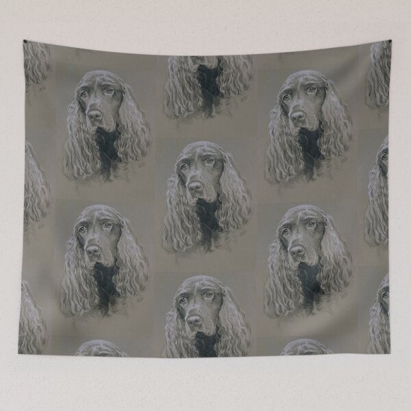 Item preview, Field Spaniel Portrait in Graphite designed and sold by BarbBarcikKeith.