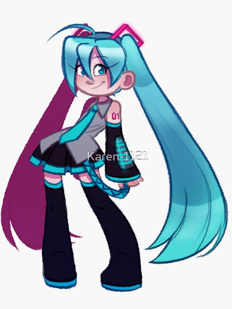 Chibi Miku Hatsune Stickers -  Norway