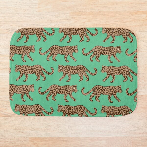 Item preview, Leopard Parade - Jungle Green designed and sold by fancyashell.