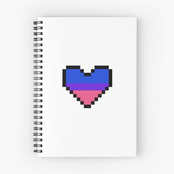 Artikelvorschau, Pixel Art Bi Herz entworfen und verkauft von Rowan Blight.