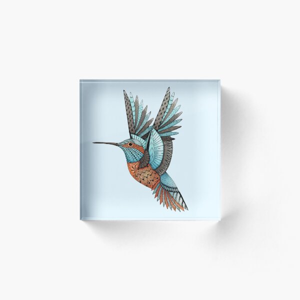 Hummingbird Acrylic Block