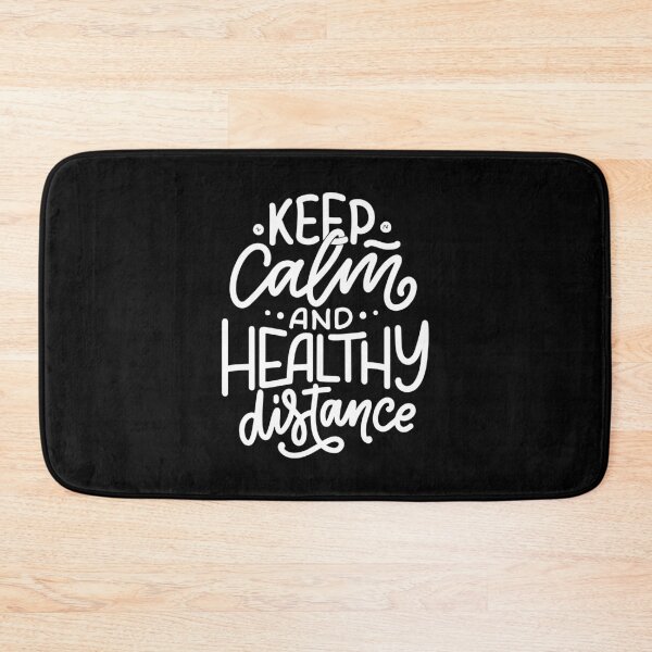 Item preview, Keep calm and healthy distance, quarantine, covid, covid19, coronavirus, distancing, selfisolation, quarantined designed and sold by Crocozen.