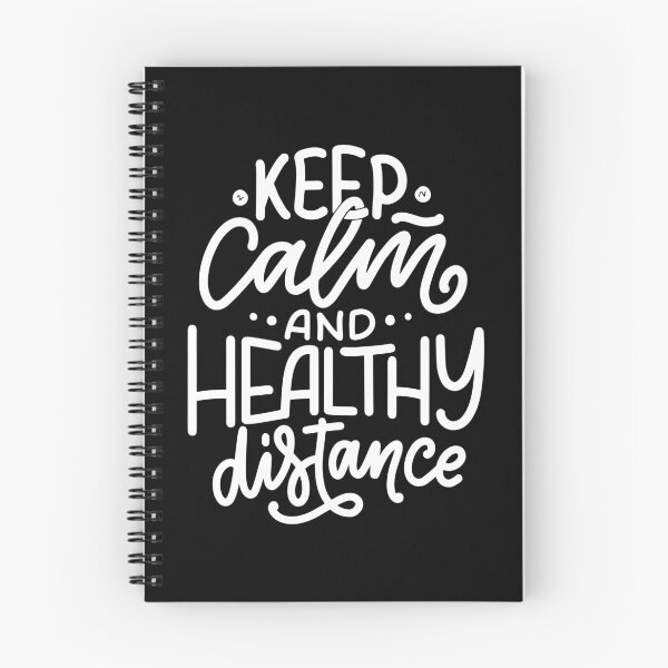 Item preview, Keep calm and healthy distance, quarantine, covid, covid19, coronavirus, distancing, selfisolation, quarantined designed and sold by Crocozen.