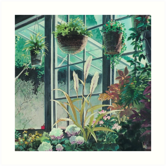 "Anime Plants Scenery" Art Print by layar5 | Redbubble