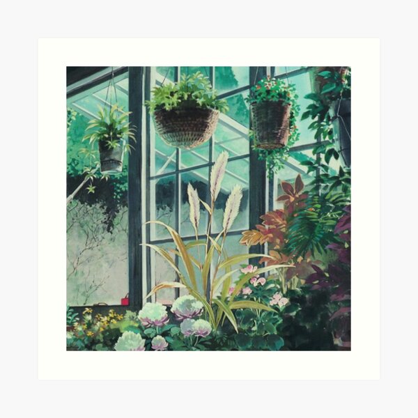 Paysage de plantes anime Impression artistique