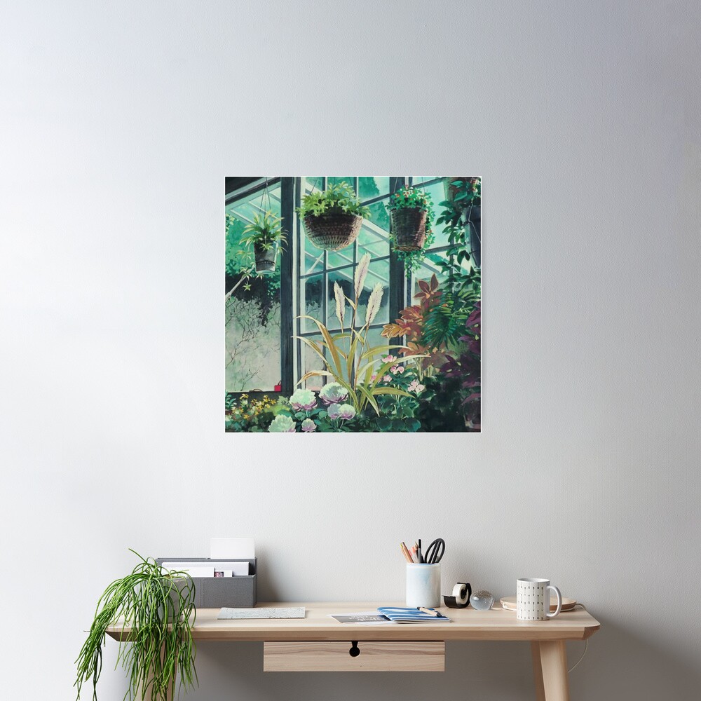 Anime Plants Scenery Poster