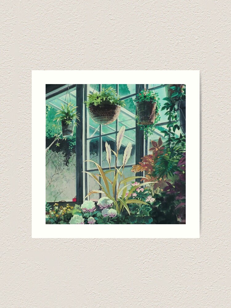 Alternate view of Anime Plants Scenery Art Print