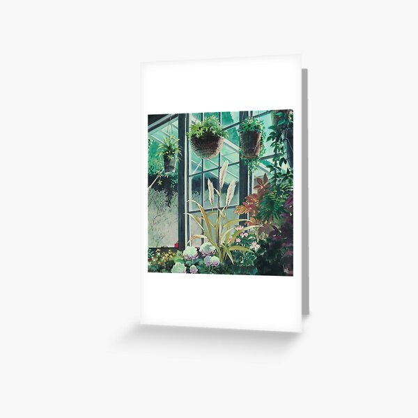 Anime Plants Scenery Greeting Card