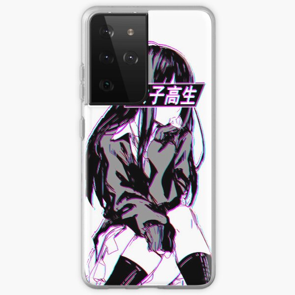 Aperçu de l'œuvre GLITCH D'ÉCOLIÈRE - ESTHÉTIQUE D'ANIME JAPONAIS TRISTE créée et vendue par PoserBoy.