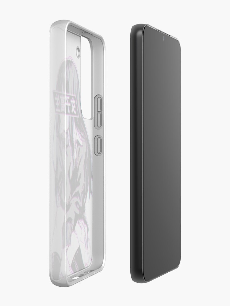 Alternate view of SCHOOLGIRL GLITCH - SAD JAPANESE ANIME AESTHETIC Samsung Galaxy Phone Case
