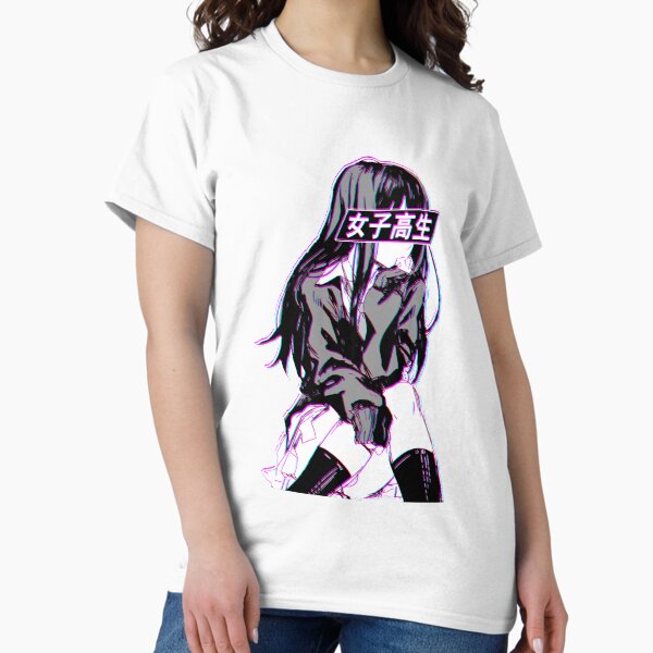 Artikel-Vorschau von SCHOOLGIRL GLITCH – TRAURIGE JAPANISCHE ANIME-ÄSTHETIK, designt und verkauft von PoserBoy.