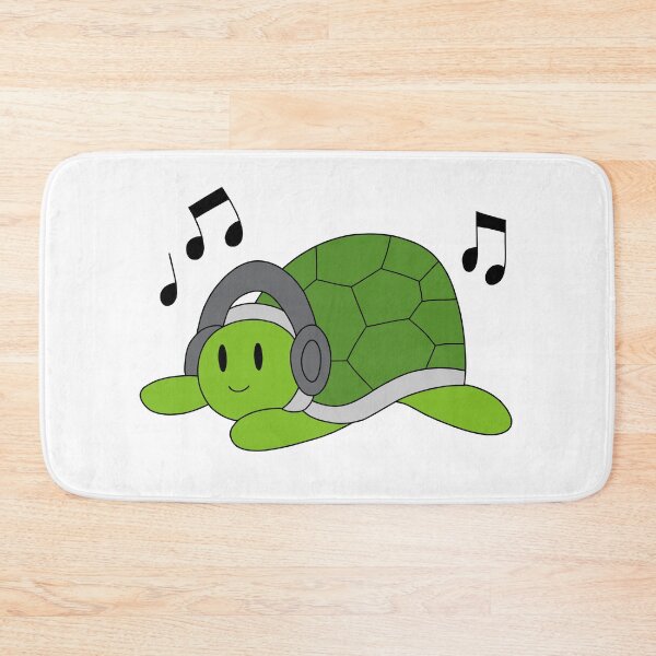 Item preview, Green Turtle with Headphones designed and sold by palaco210.