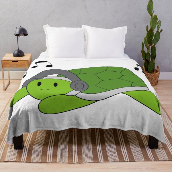Item preview, Green Turtle with Headphones designed and sold by palaco210.