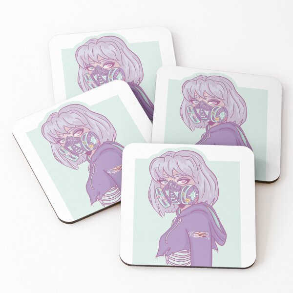 Item preview, pastel gas mask designed and sold by sempiart.