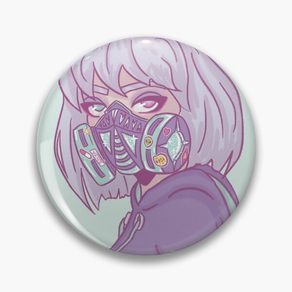 Item preview, pastel gas mask designed and sold by sempiart.
